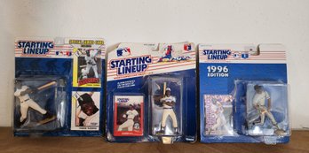 (3) VINTAGE 1990'S Starting Lineup Action Figures