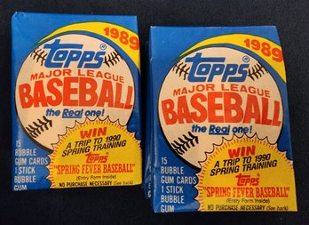 (10) Brand New Packs Of TOPPS 1989 Baseball Cards
