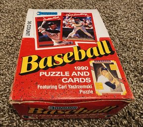 Brand New Full Box Of Old Stock DONRUSS 1990 Baseball Cards