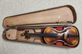 Antique Violin With Original Case