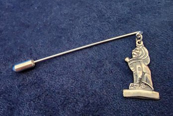 Vintage Sterling Silver MOLLY BROWN HOUSE Decorative Tie Pin