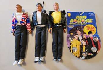 Assortment Of Vintage NEW KIDS ON THE BLOCK Collectible Figures And Marbles