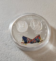 Heroes And Flags Of The Civil War Commemorative Color Coin