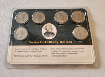 Uncirculated Susan B. Anthony Silver Dollar Coin Set