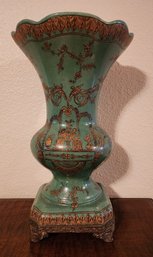 Vintage Ceramic Decorative Grecian Themed Vase