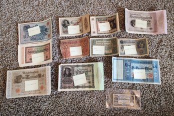 Assortment Of Antique GERMANY Paper Currency