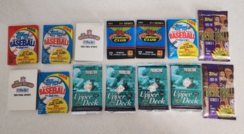 Nice Assortment Of BRAND NEW Sealed Sports Trading Cards