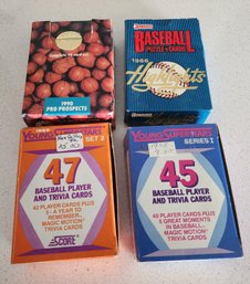 (4) Brand New Sports Card Trading Full Sets