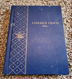 Assortment Of Lincoln Cents With Display Book