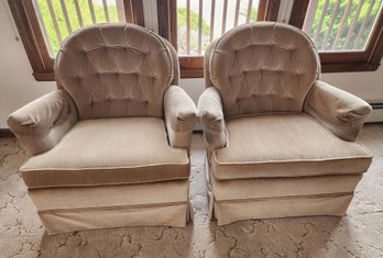 (2) Vintage Matching Home Decor Chairs