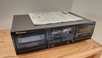Vintage PIONEER CT-W205R Double Cassette Player