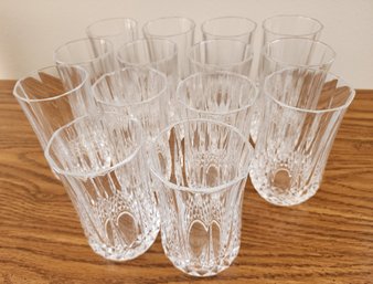 Vintage Set Of Crystal Decorative Drinking Glasses