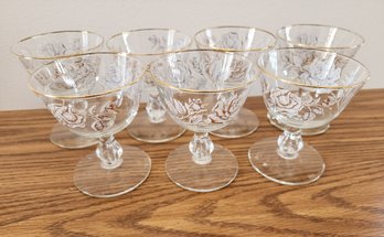 Fine Art Glass Martinit Style Barware Glasses