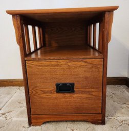Vintage Side Table Style Storage Cabinet