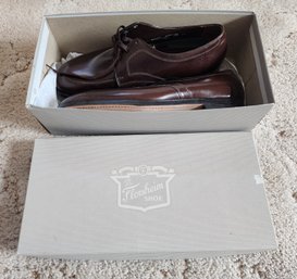 New In Box FLOESHEIM Men's Oxford Loafers Brown Size 8.5 EEE