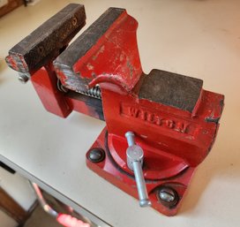 Vintage Red WILTON Bench Vise