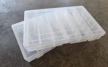 (2) Clear Organizer Storage Trays