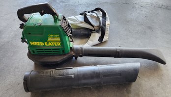 Gas Powered WEED EATER Leaf Blower With Bag