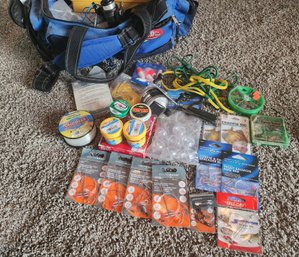 Nice Looking Fishing Bundle With Bag, Knife, Reel And More