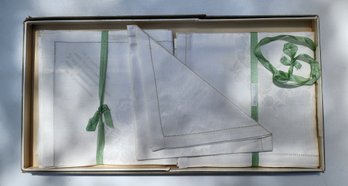 Vintage Set Of (7) Made In Ireland Fancy Linen Napkins