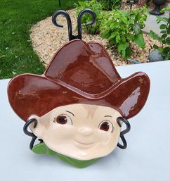 Vintage Little Cowboy Theme Serving Decorative Plate