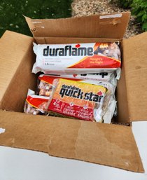 (4) New Duraglame Fire Logs And New Pack Of Fire Starters