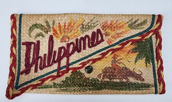 Vintage Phillipines Handmade Straw Purse