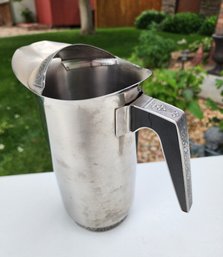 Vintage 1969 CORDOVA Solid Stainless Steel Decorative Pitcher
