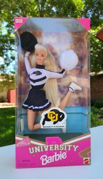 Vintage 1990's BRAND NEW Barbie University Of Colorado Cheerleader