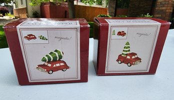 (2) Sets Of Holiday Theme Salt And Pepper Shakers