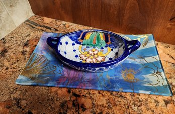 Tableware Combo - Made In Mexico Bowl And Serving Platter