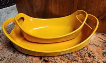 (2) Rachel Ray Cookware Yellow Baking Casserole Pans