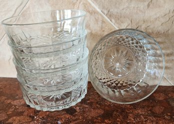 Vintage Made In France ARCOROC Glass Bowl Set