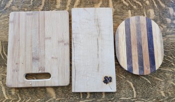 Set Of (3) Wooden Cutting Boards