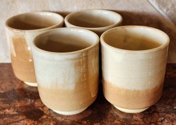 Set Of Handmade Ceramic Pottery Tea Vessels