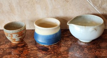 (3) Assorted Ceramic Pottery Selections