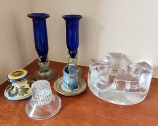 Assortment Of Candle Display Accents