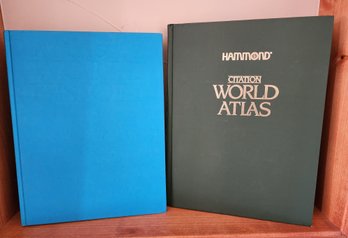 (2) Hardback WORLD ATLAS Books
