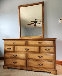 Vintage UNIQUE FURNITURE MAKERS Chest Of Drawers With Mirror