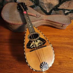 Beautiful Vintage Handmade Mandolin With Original Case