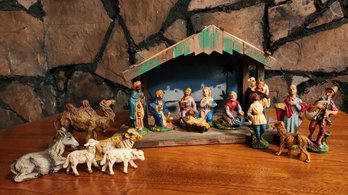 Vintage LARGE ASSORTMENT Nativity Set