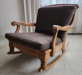 Vintage Mid Century Modern STYLE HOUSE Rocking Chair With Padded Cushions