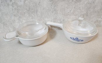 (2) CORNINGWARE Cookware Dishes With Lids And Handles