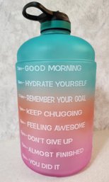 Colorful 1 Gallon VENTURE PAL Motivational Water Or Beverage Container