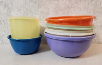 Large Assortment Of TUPPERWARE Style Plastic Bowls