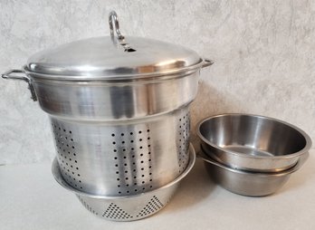 Assortment Of Stainless Steel Cookware Selections
