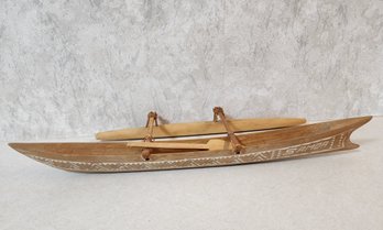 Vintage Samoan Outrigger Canoe Selection