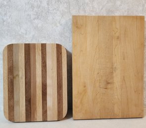 (2) Wooden Cutting Boards