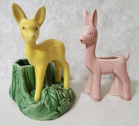 (2) Ceramic Colorful Animal Figures