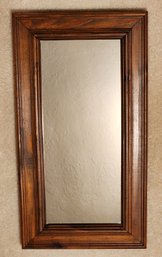 Vintage Wood Framed Hanging Mirror